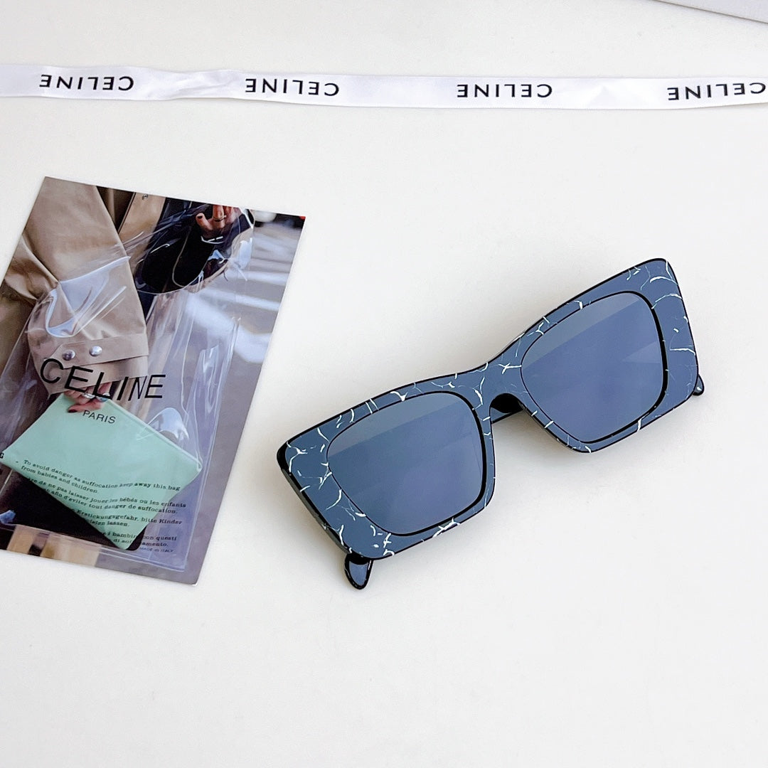 CELINE TRIOMPHE SQUARE SUNGLASS CL4S492 IN ACETATE