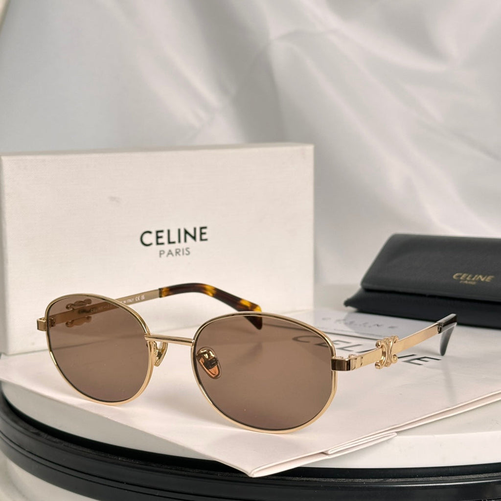 CELINE TRIOMPHE SUNGLASS CL40069U IN METAL
