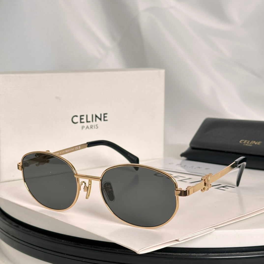 CELINE TRIOMPHE SUNGLASS CL40069U IN METAL