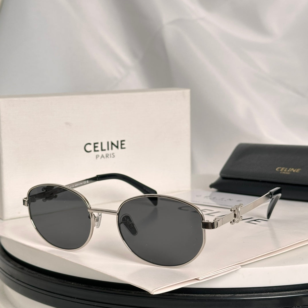 CELINE TRIOMPHE SUNGLASS CL40069U IN METAL