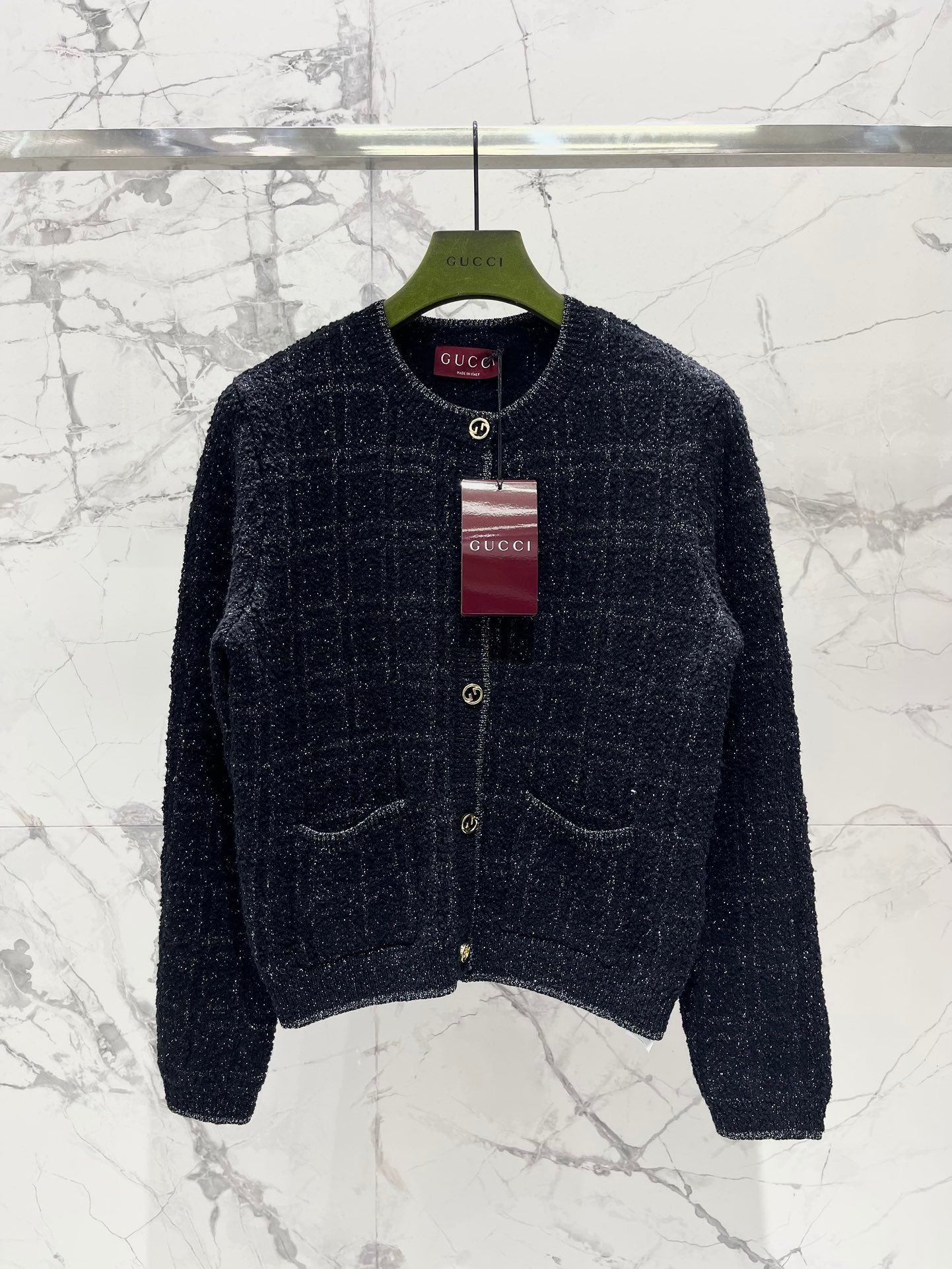 GUCCI Gucci 2025 Cardigan Dark Blue Wool