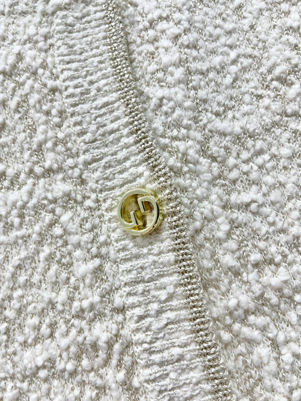 GUCCI Gucci 2025 Cardigan Cream White Wool