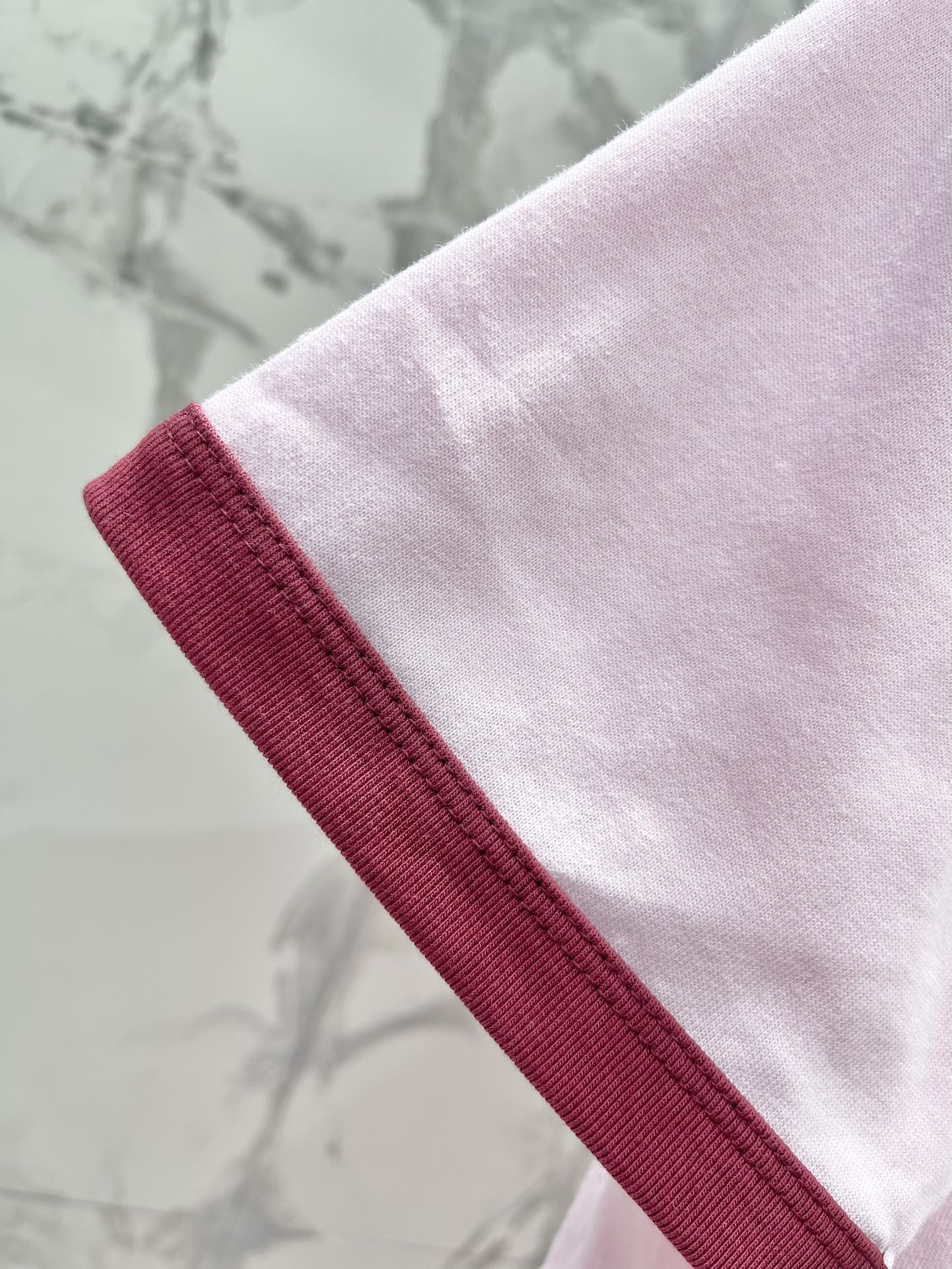 GUCCI Gucci Embroidered Short Sleeves T-shirt Pink Cotton