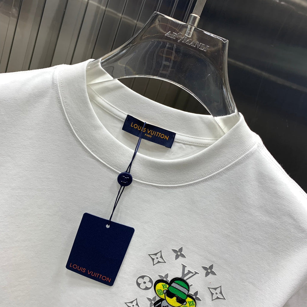 LOUIS VUITTON LV T-SHIRT IN WHITE COTTON 239497
