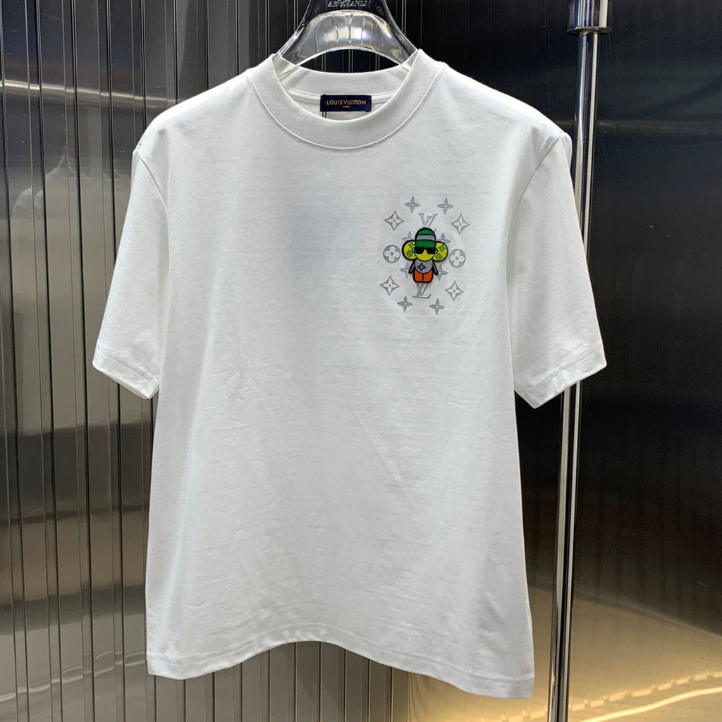 LOUIS VUITTON LV T-SHIRT IN WHITE COTTON 239497