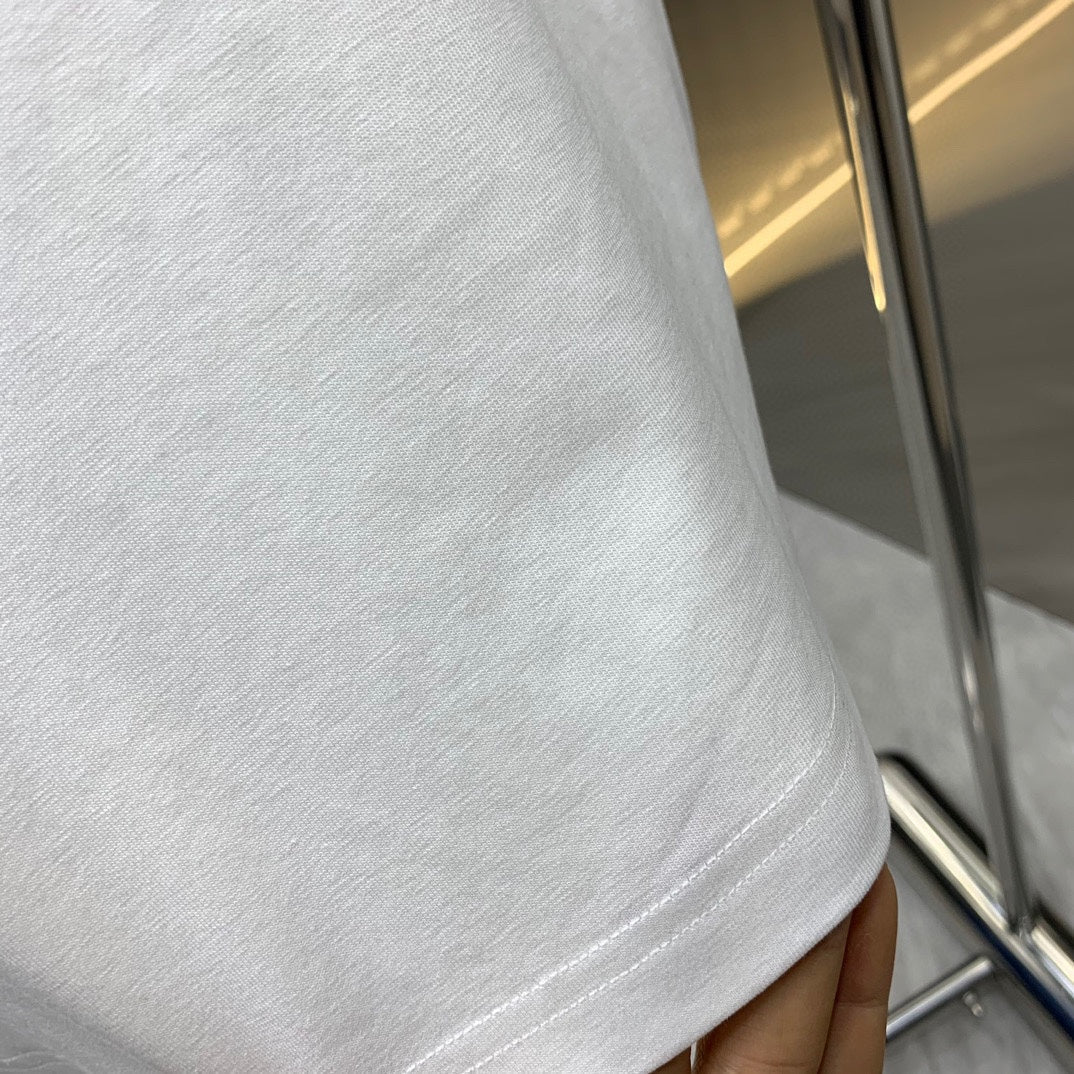LOUIS VUITTON LV T-SHIRT IN WHITE COTTON 239497