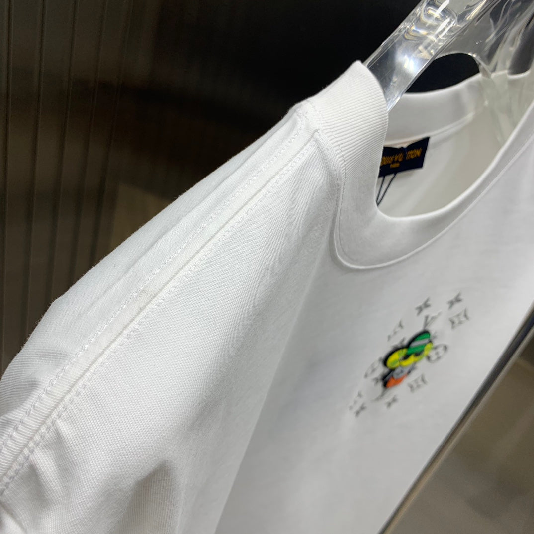 LOUIS VUITTON LV T-SHIRT IN WHITE COTTON 239497