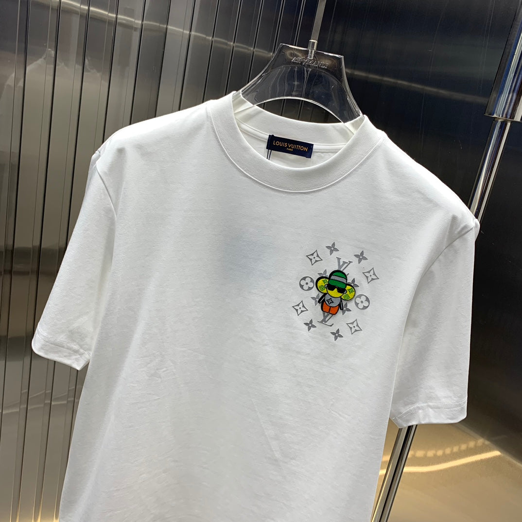 LOUIS VUITTON LV T-SHIRT IN WHITE COTTON 239497
