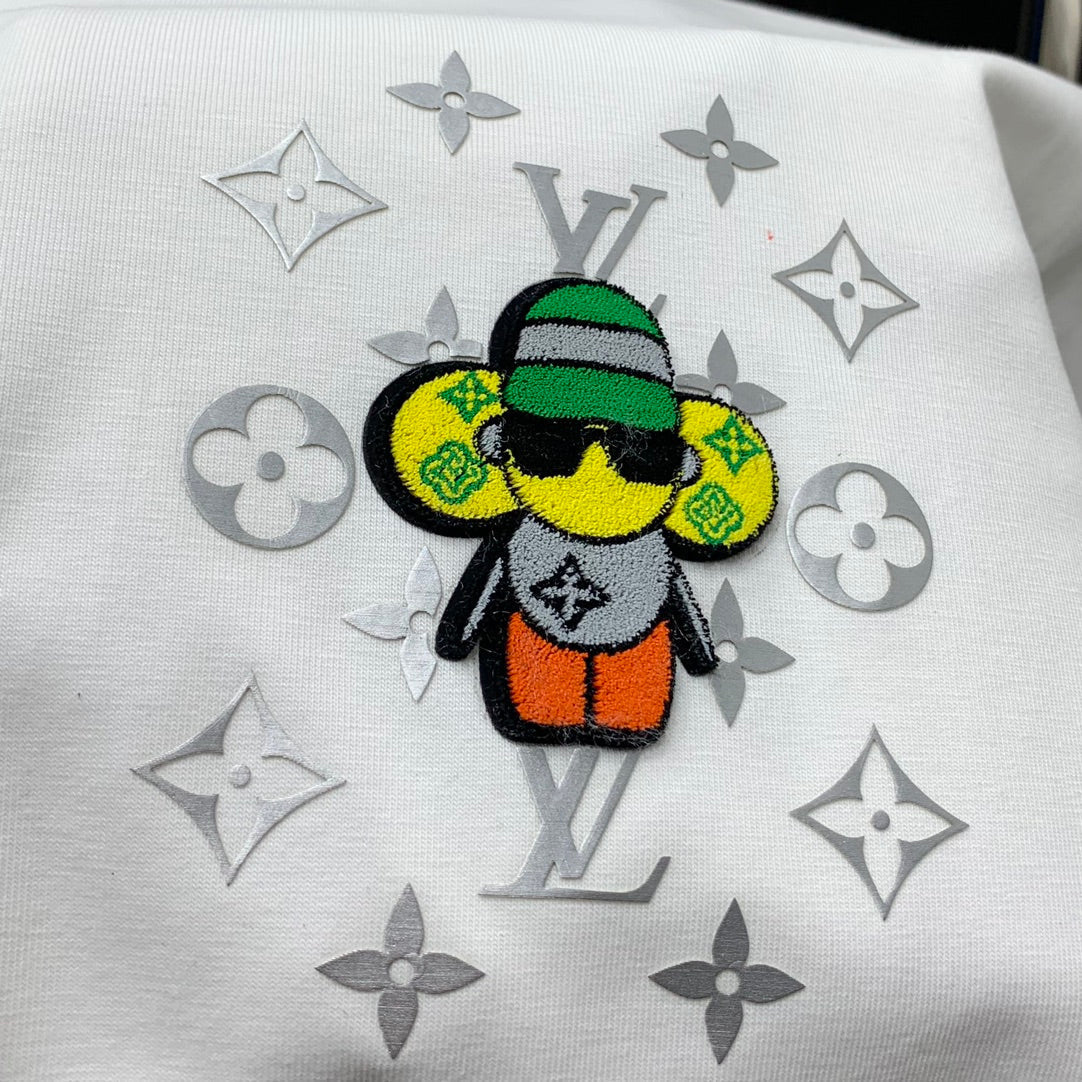 LOUIS VUITTON LV T-SHIRT IN WHITE COTTON 239497