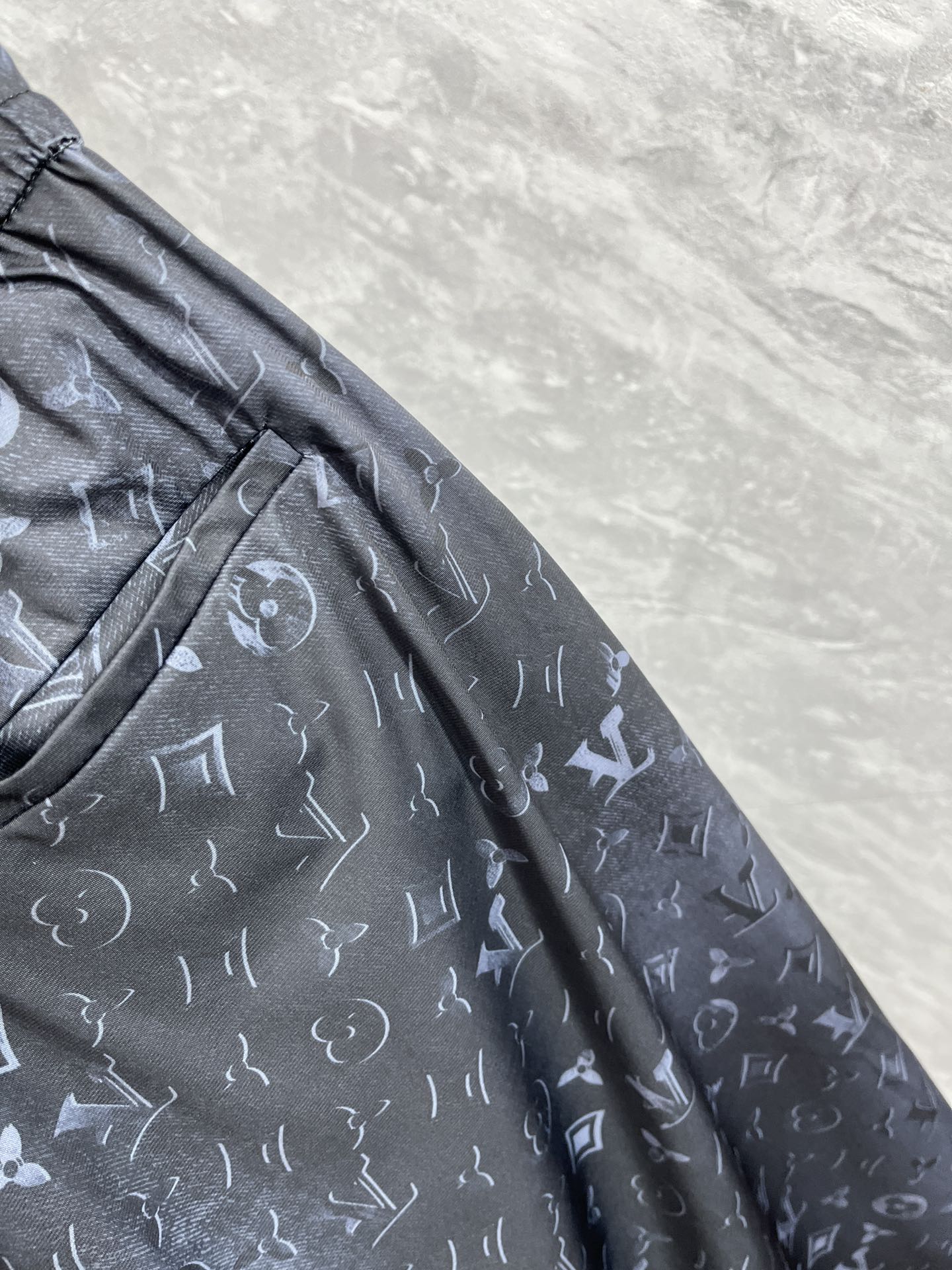 LOUIS VUITTON LV BLACK MONOGRAM TROUSERS 239492