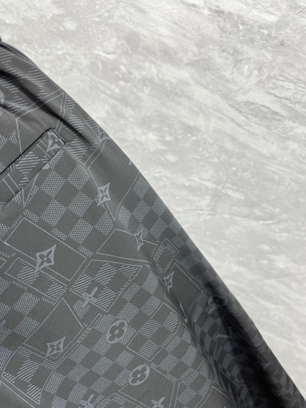 LOUIS VUITTON LV BLACK MONOGRAM TROUSERS 239491