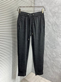 LOUIS VUITTON LV BLACK MONOGRAM TROUSERS 239491