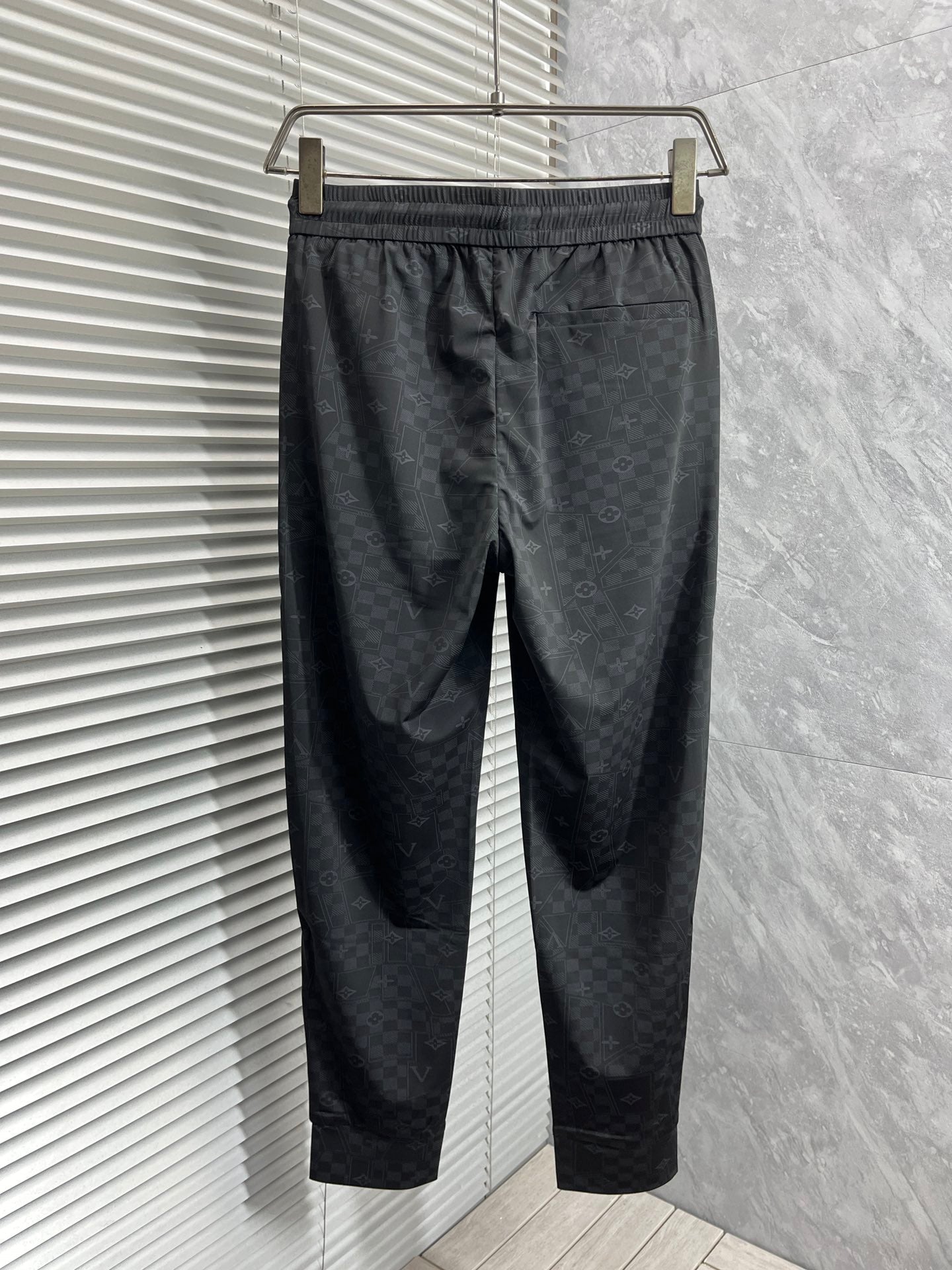 LOUIS VUITTON LV BLACK MONOGRAM TROUSERS 239491