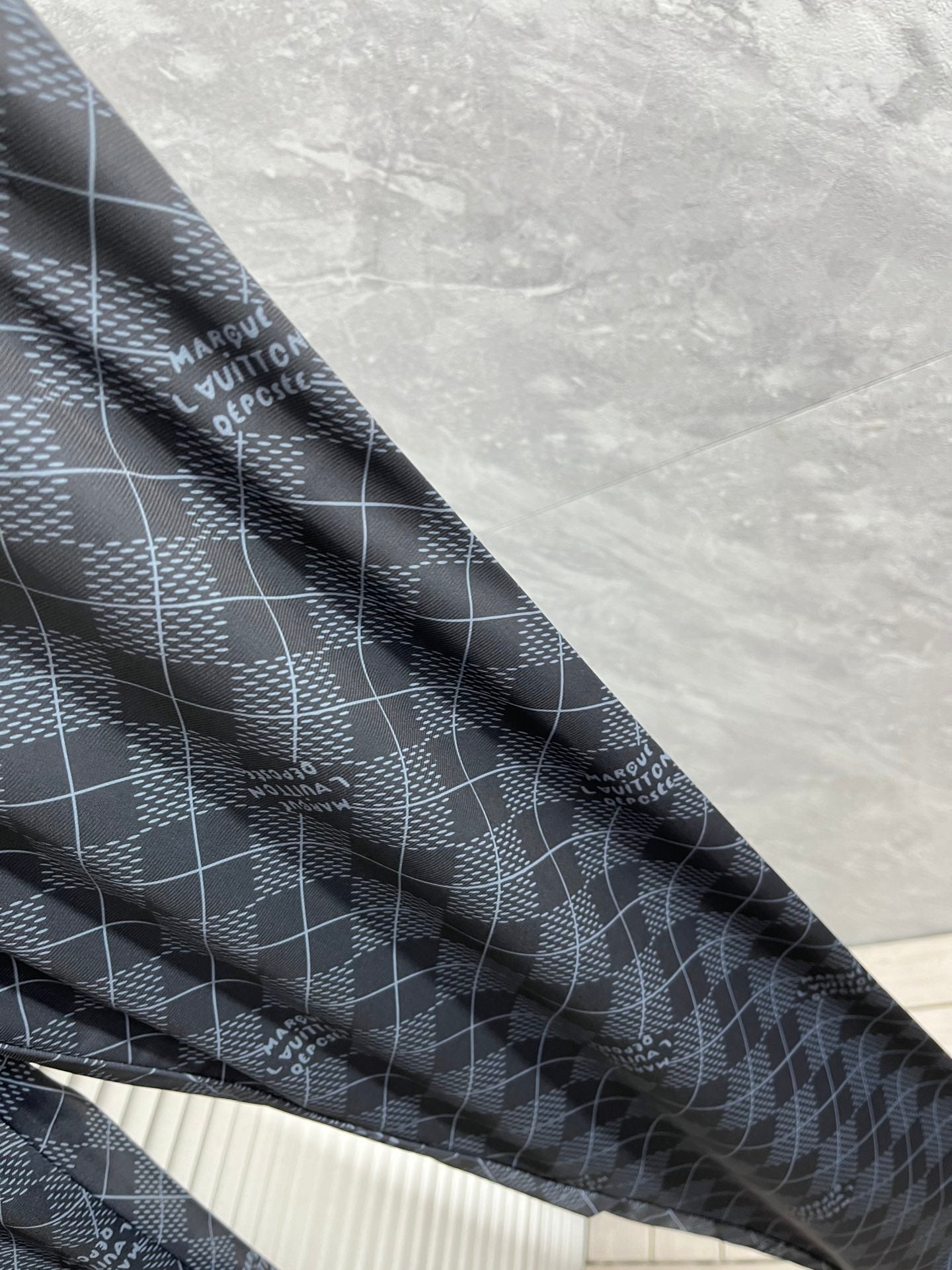 LOUIS VUITTON LV BLACK MONOGRAM TROUSERS 239489