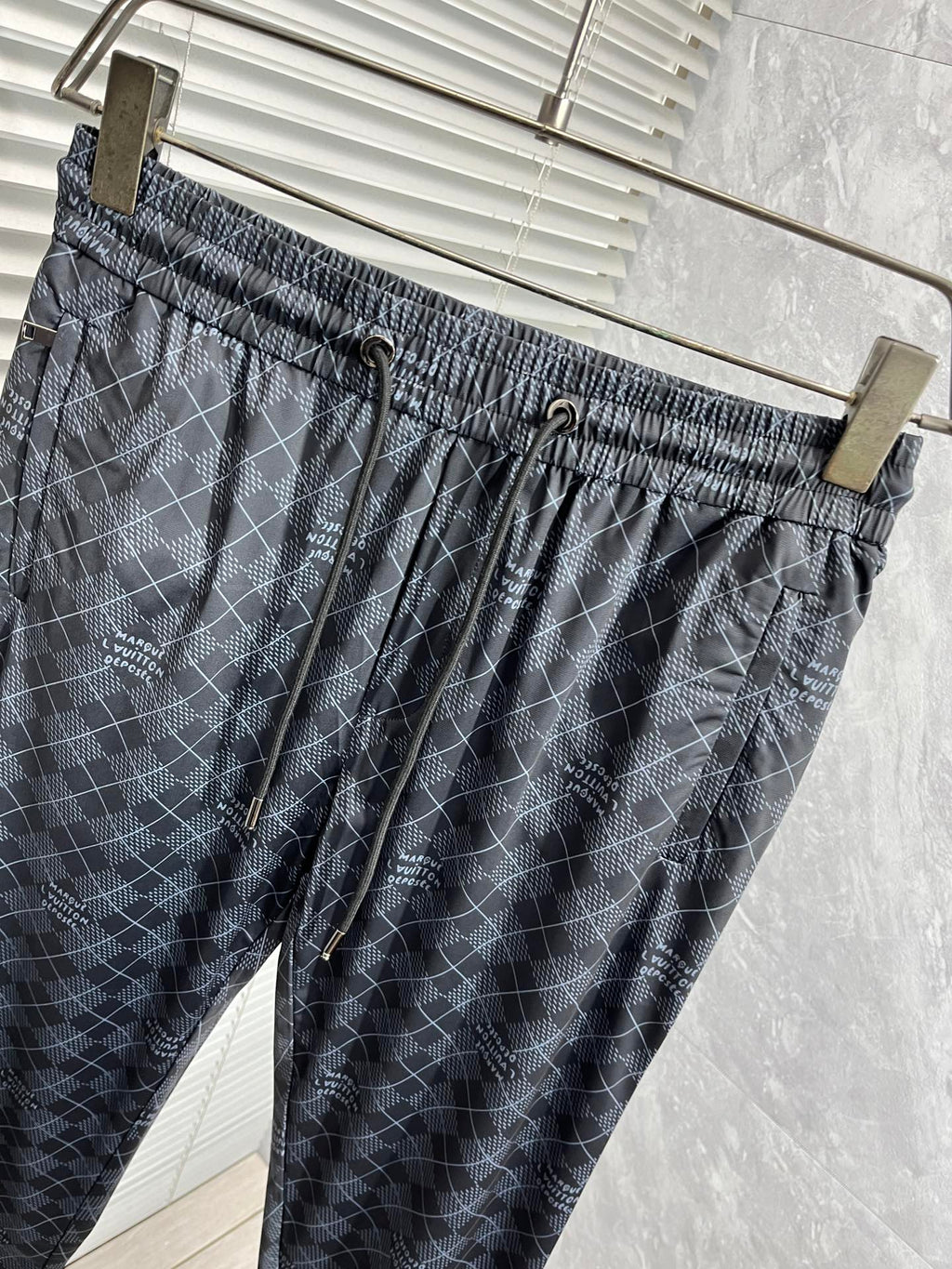LOUIS VUITTON LV BLACK MONOGRAM TROUSERS 239489