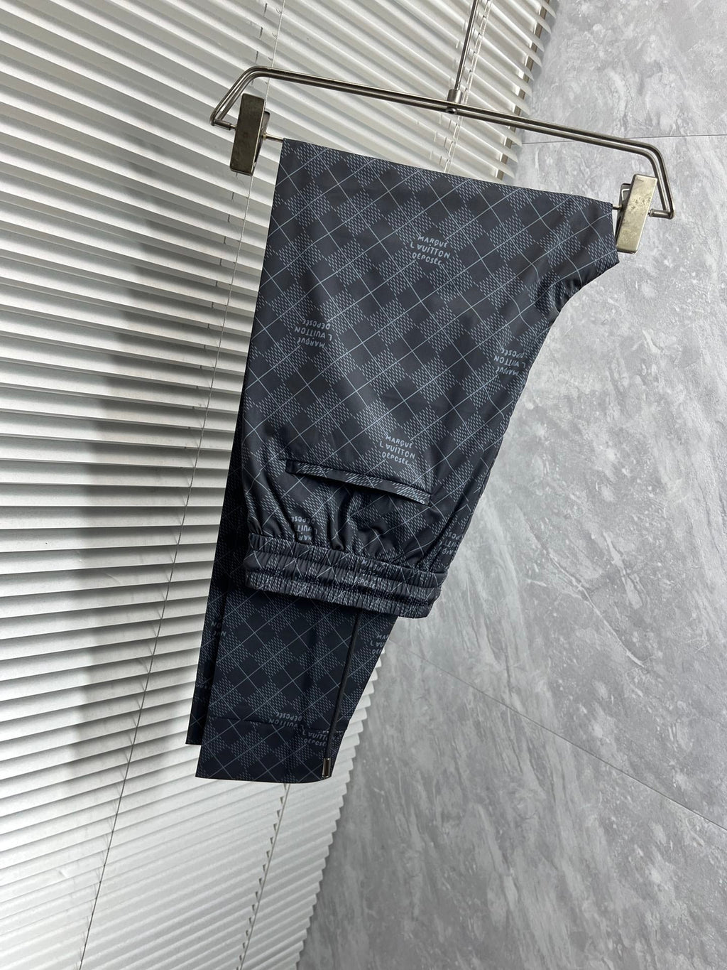 LOUIS VUITTON LV BLACK MONOGRAM TROUSERS 239489
