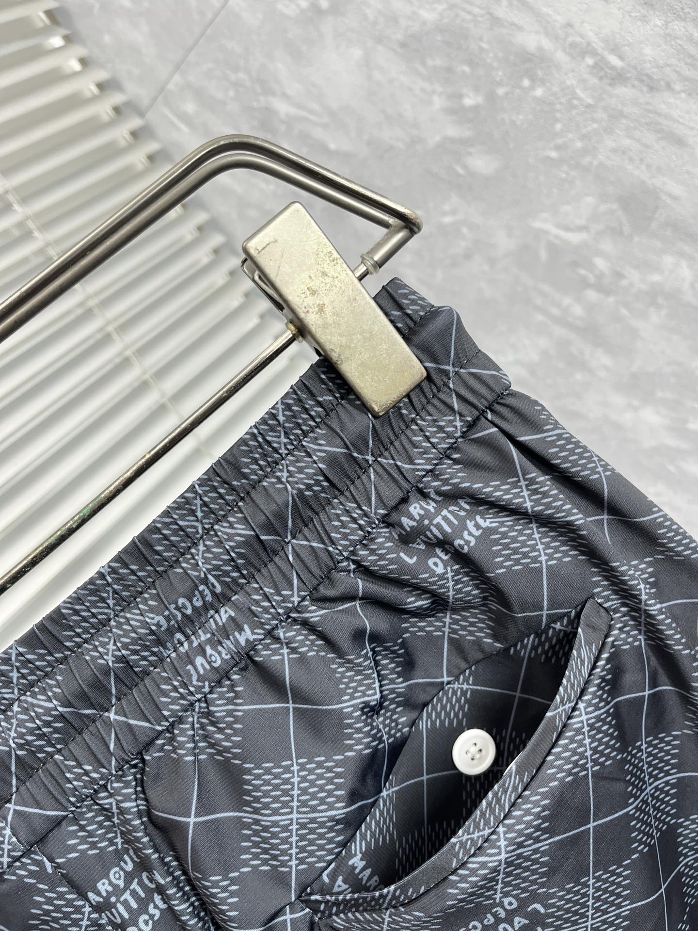 LOUIS VUITTON LV BLACK MONOGRAM TROUSERS 239489