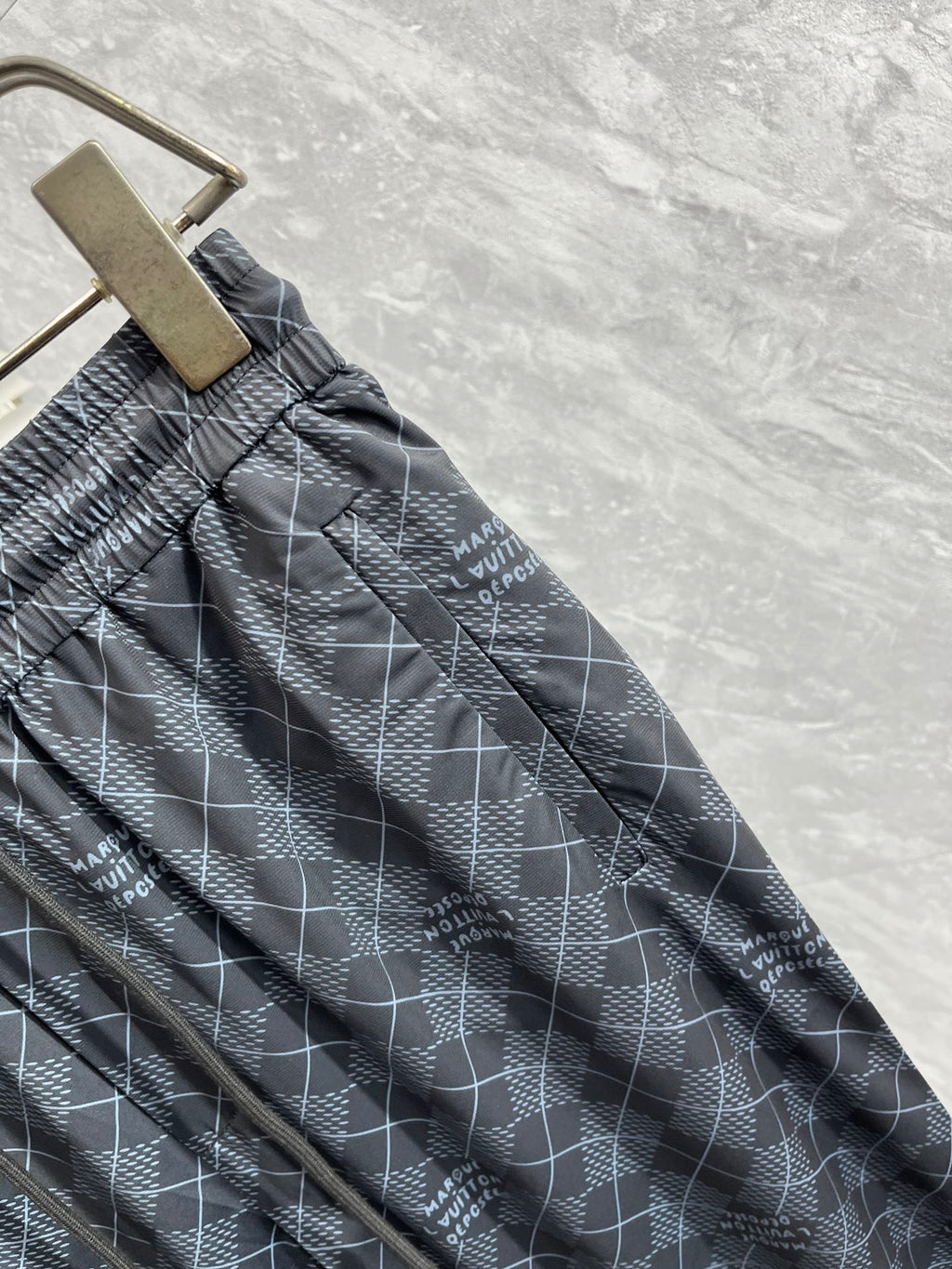 LOUIS VUITTON LV BLACK MONOGRAM TROUSERS 239489