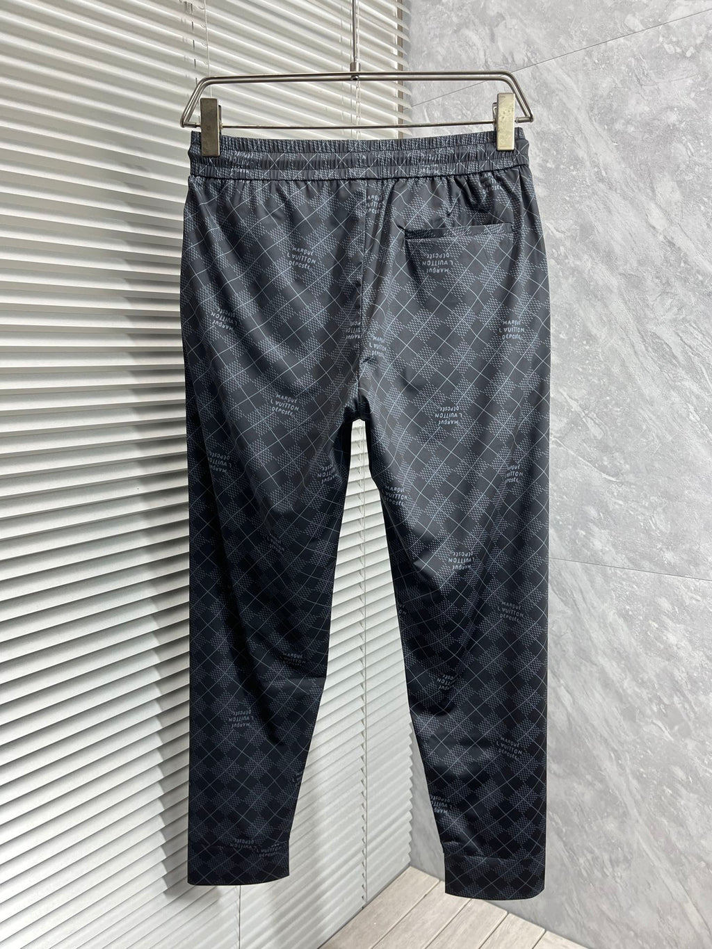 LOUIS VUITTON LV BLACK MONOGRAM TROUSERS 239489