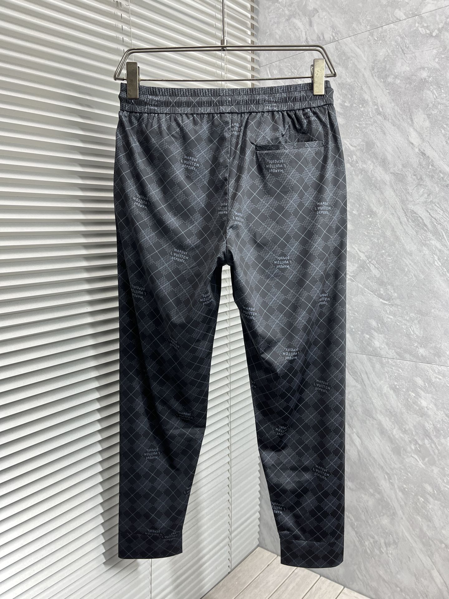 LOUIS VUITTON LV BLACK MONOGRAM TROUSERS 239489