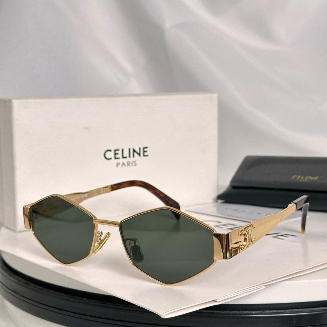 CELINE TRIOMPHE SUNGLASSES CL4S254 IN METAL
