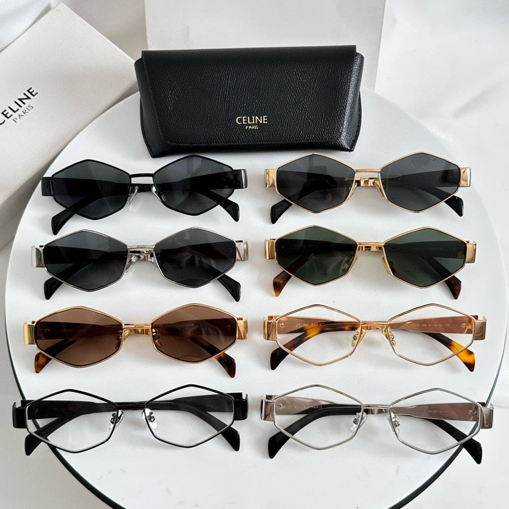 CELINE TRIOMPHE SUNGLASSES CL4S254 IN METAL