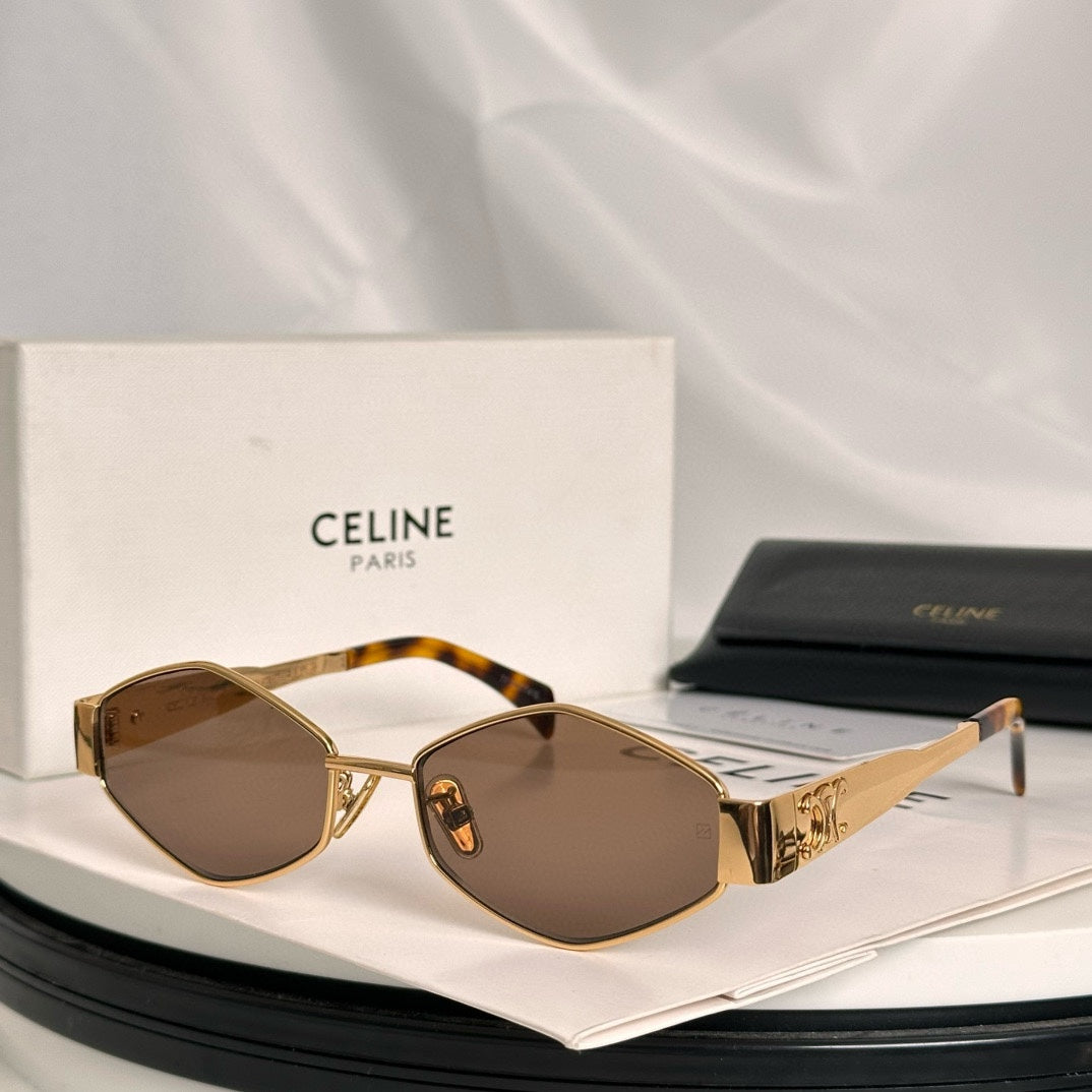 CELINE TRIOMPHE SUNGLASSES CL4S254 IN METAL