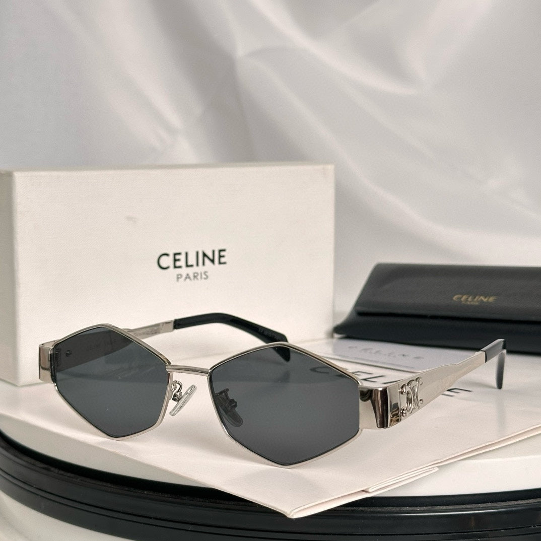CELINE TRIOMPHE SUNGLASSES CL4S254 IN METAL