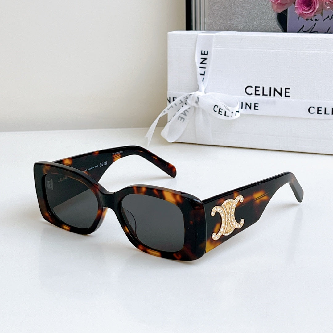 CELINE TRIOMPHE SUNGLASSES CL40288 IN ACETATE