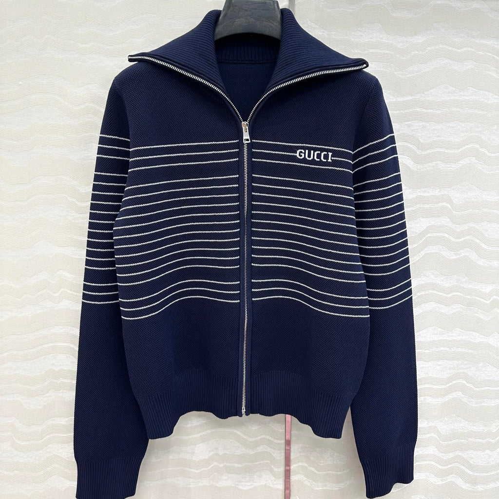GUCCI ZIP-UP KNITTED JACKET STYLE 144