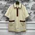 GUCCI 25S NEW STYLE SHORT SLEEVE LAPEL DRESS 262936