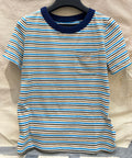 PRADA STRIPED CREW NECK TEE 25S IN COTTON 266080