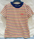 PRADA STRIPED CREW NECK TEE 25S IN COTTON 266086