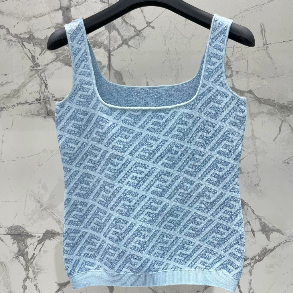 PRADA FEND 25S JACQUARD KNIT VEST 264229