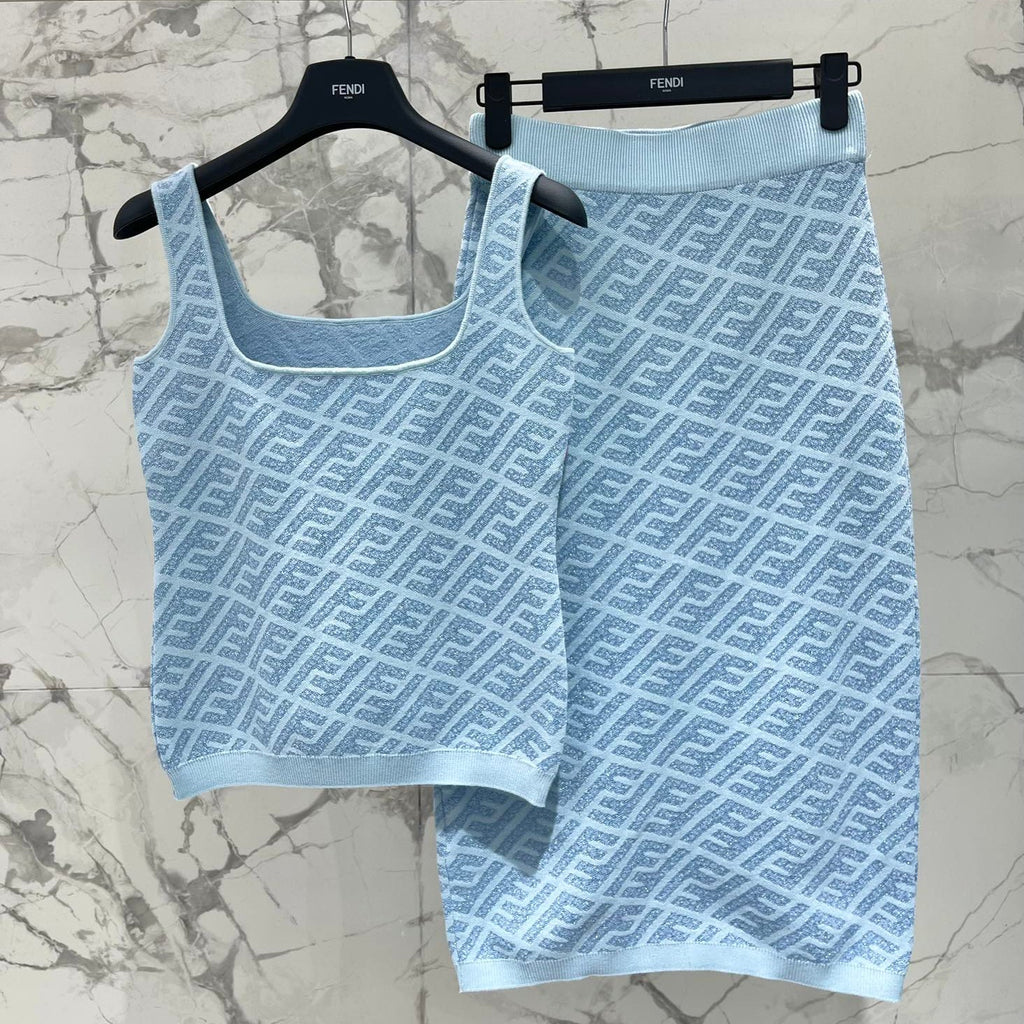 PRADA FEND 25S JACQUARD KNIT VEST 264229