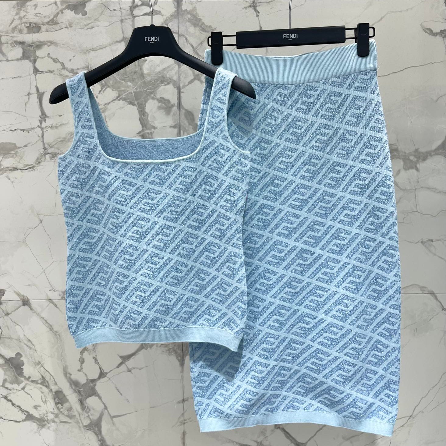 PRADA FEND 25S JACQUARD KNIT VEST 264229