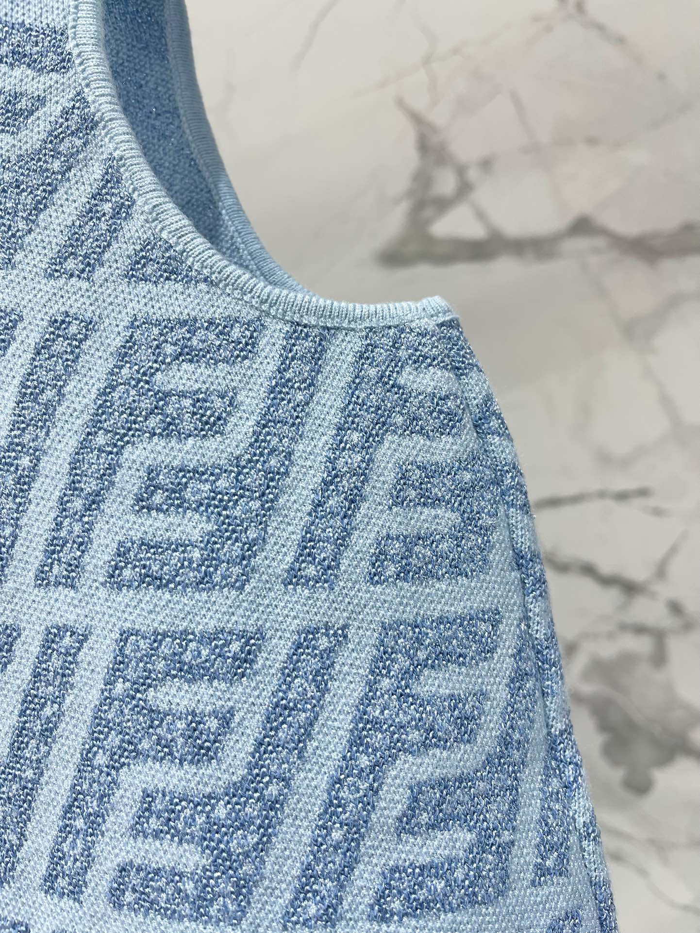 PRADA FEND 25S JACQUARD KNIT VEST 264229