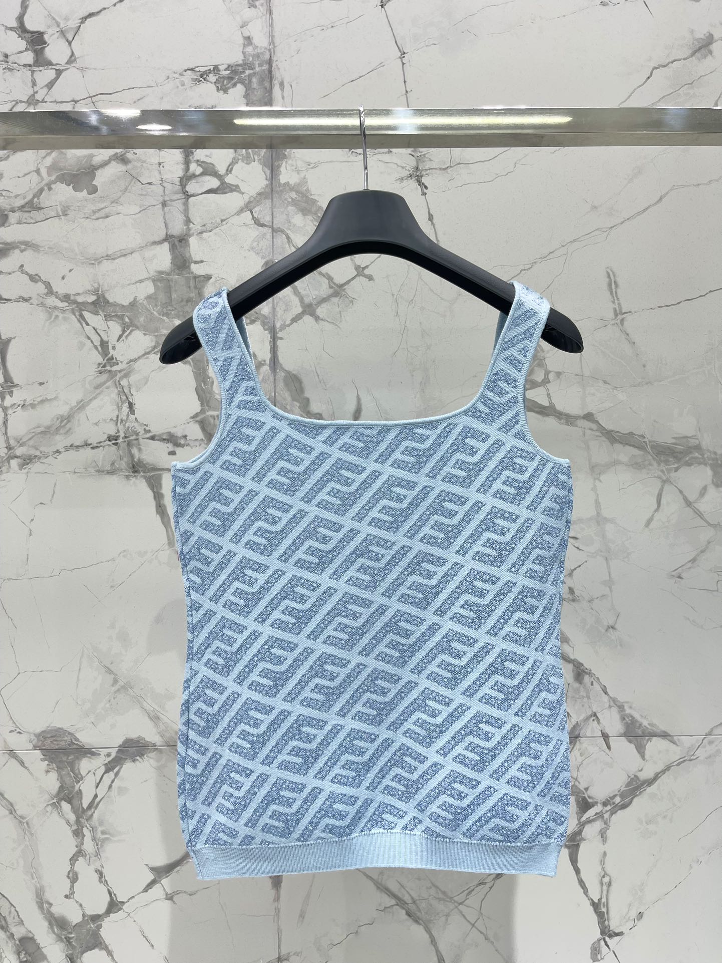 PRADA FEND 25S JACQUARD KNIT VEST 264229