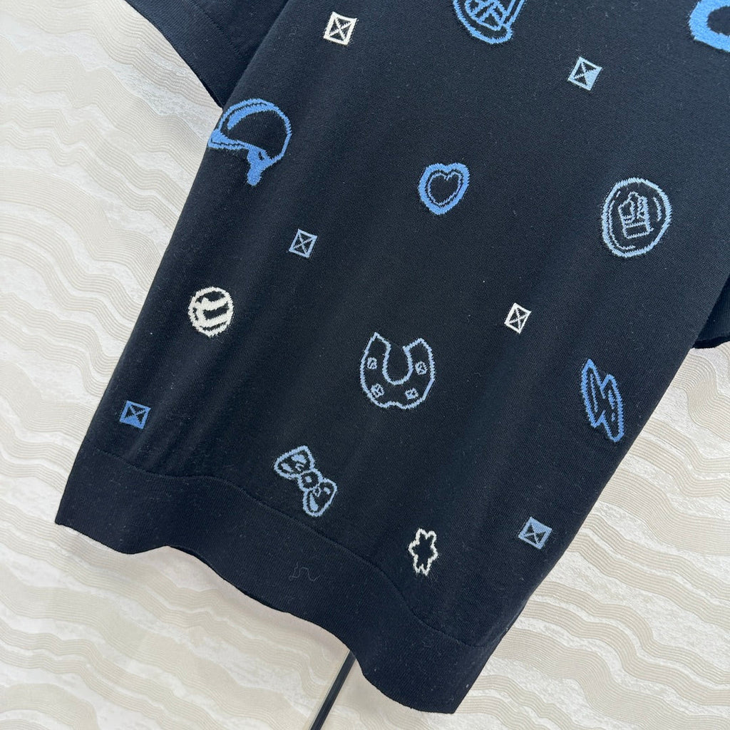 HERMES HERMES SHORT SLEEVE JACQUARD T-SHIRT 276209