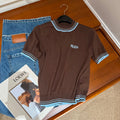 PRADA SHORT-SLEEVE KNIT TOP STYLE 99