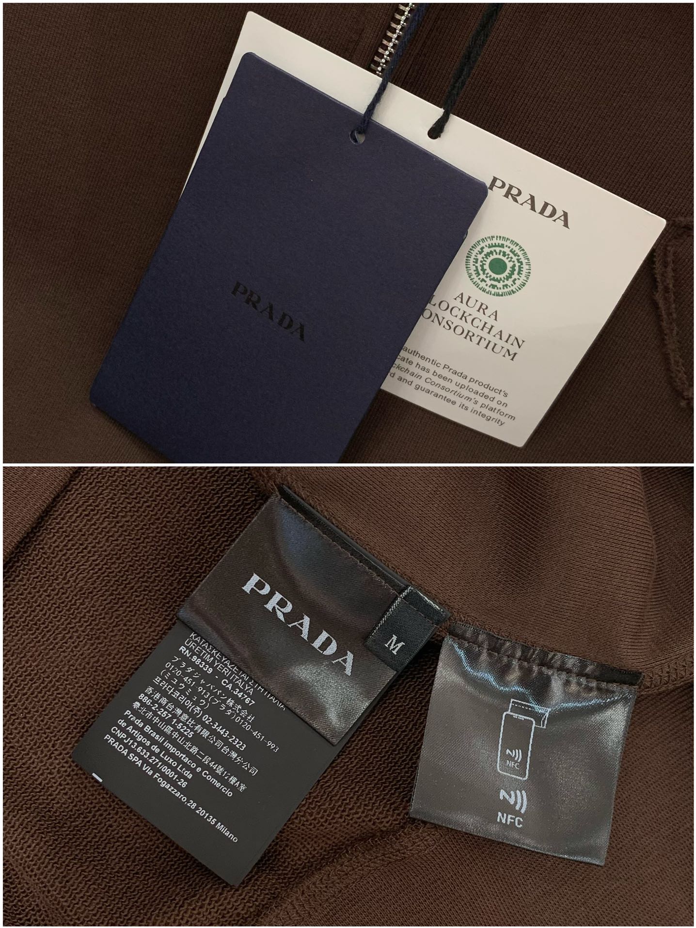 PRADA FLEECE JACKET WITH LAPEL STYLE 21