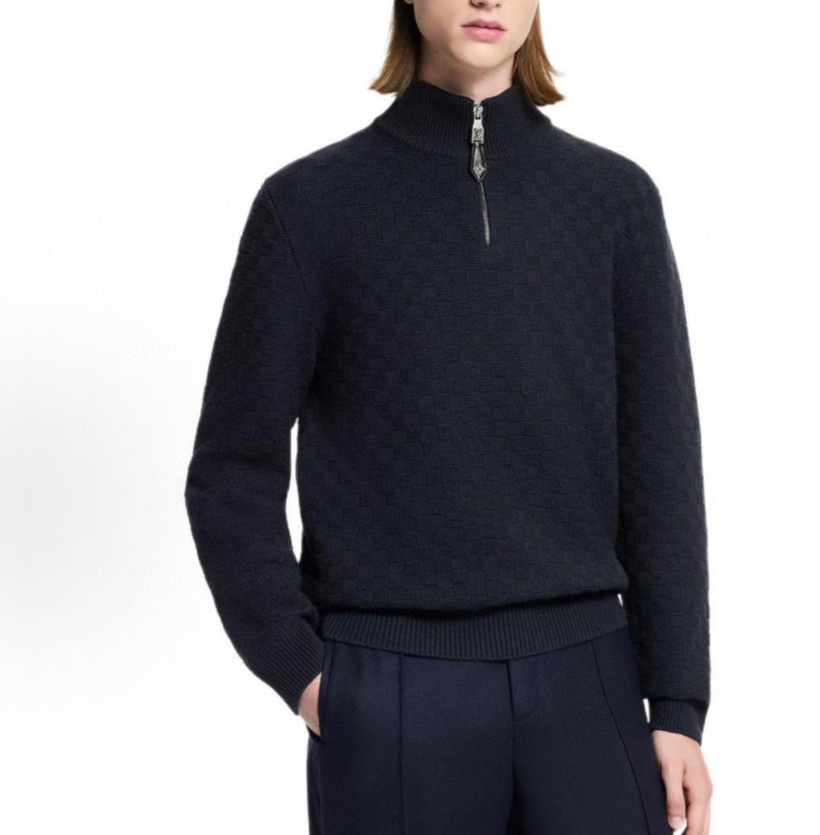 LOUIS VUITTON LV 25S HALF-ZIP SWEATER 0055