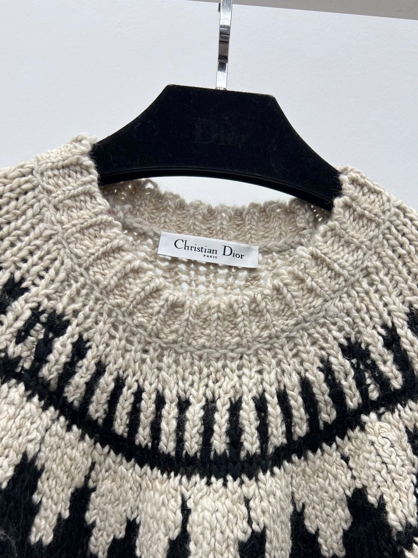 DIOR 25S JACQUARD KNIT SWEATER 668