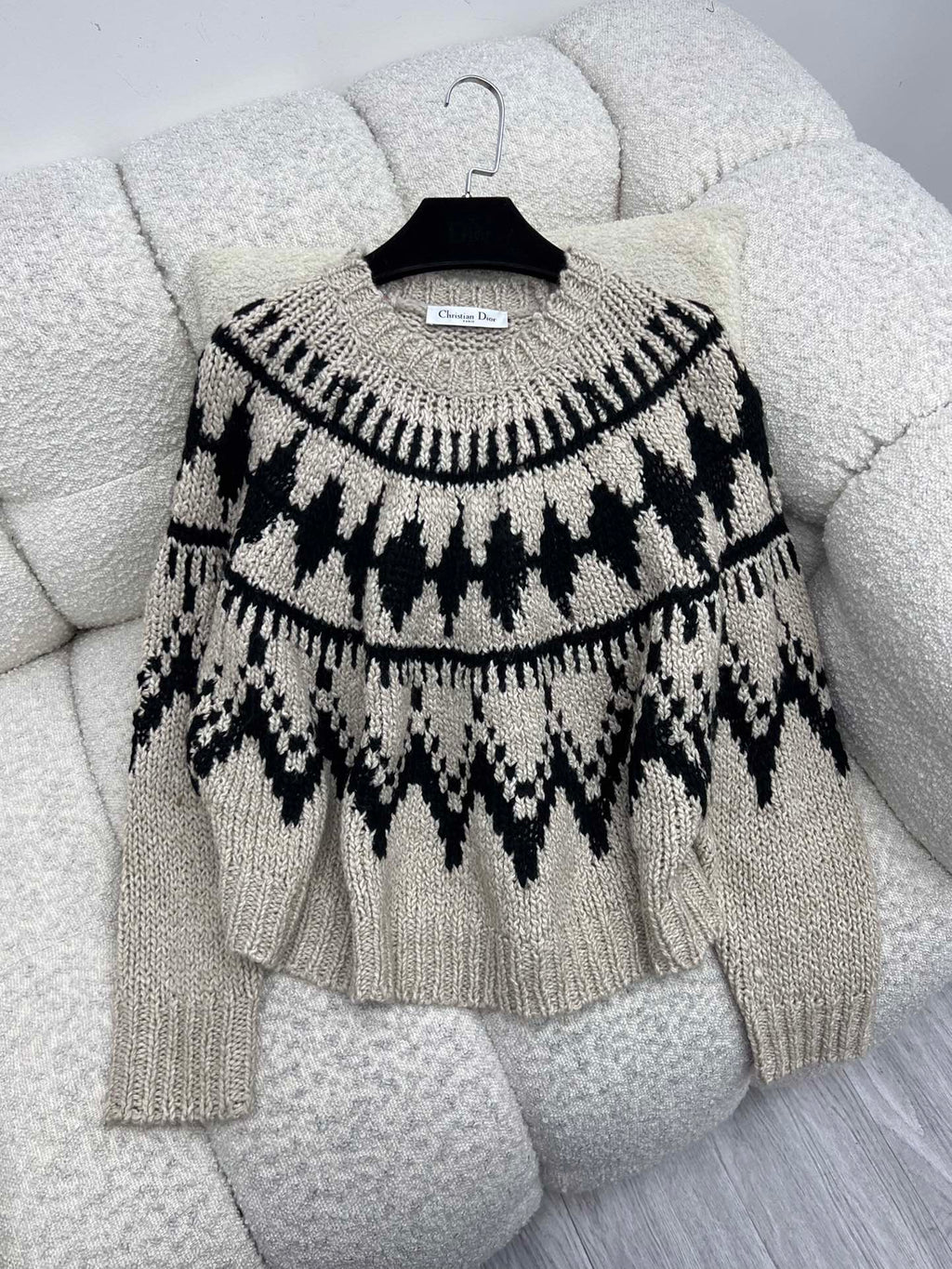 DIOR 25S JACQUARD KNIT SWEATER 668
