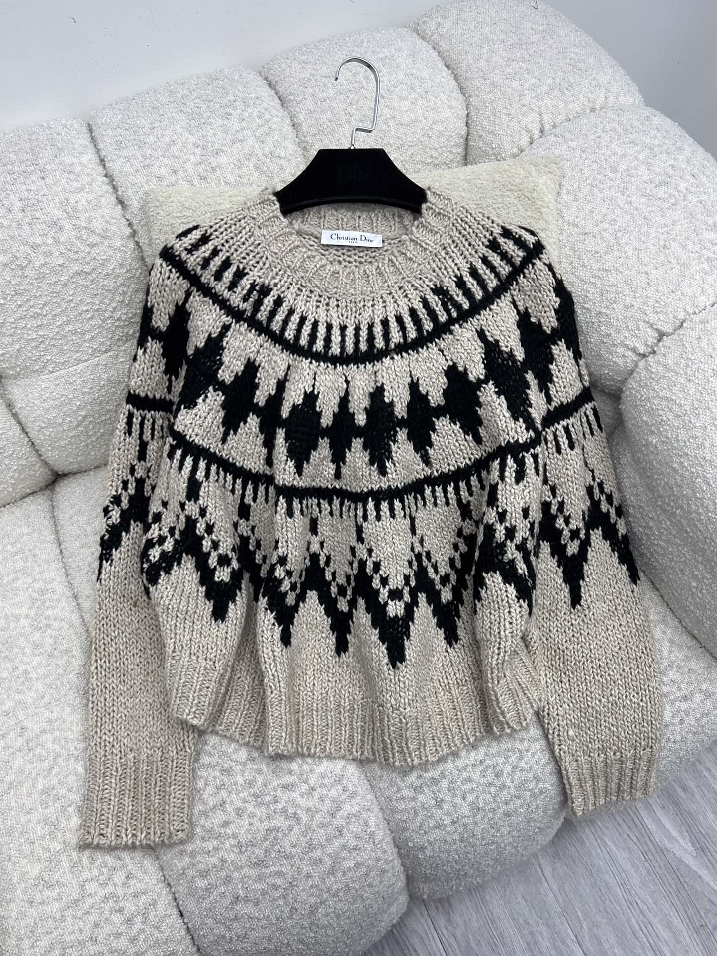 DIOR 25S JACQUARD KNIT SWEATER 668