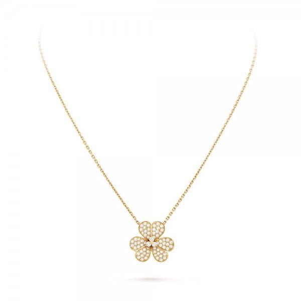 Van Cleef & Arpels FLOWER DIAMOND NECKLACE