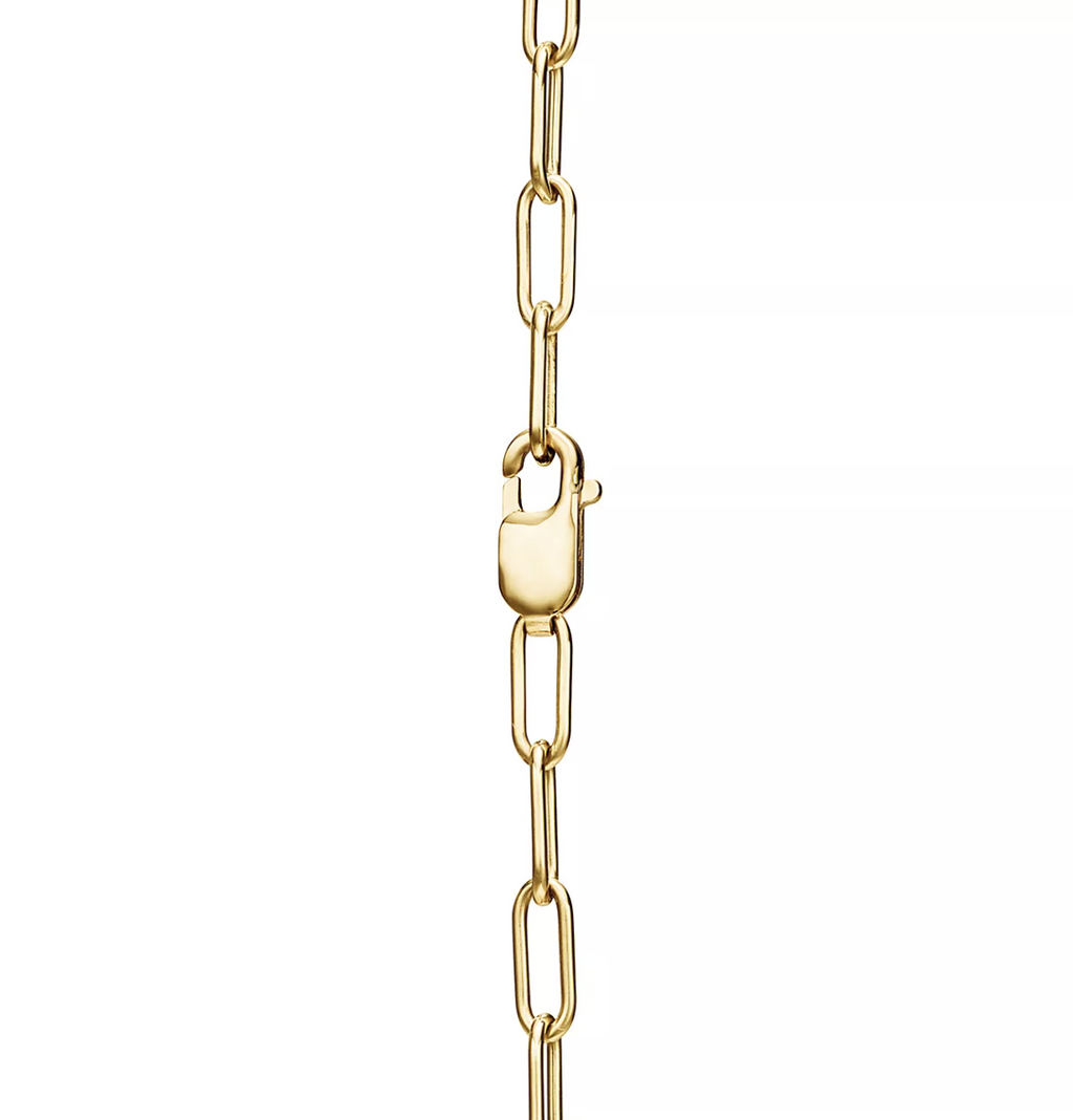 TIFFANY LOCK NECKLACE GOLD