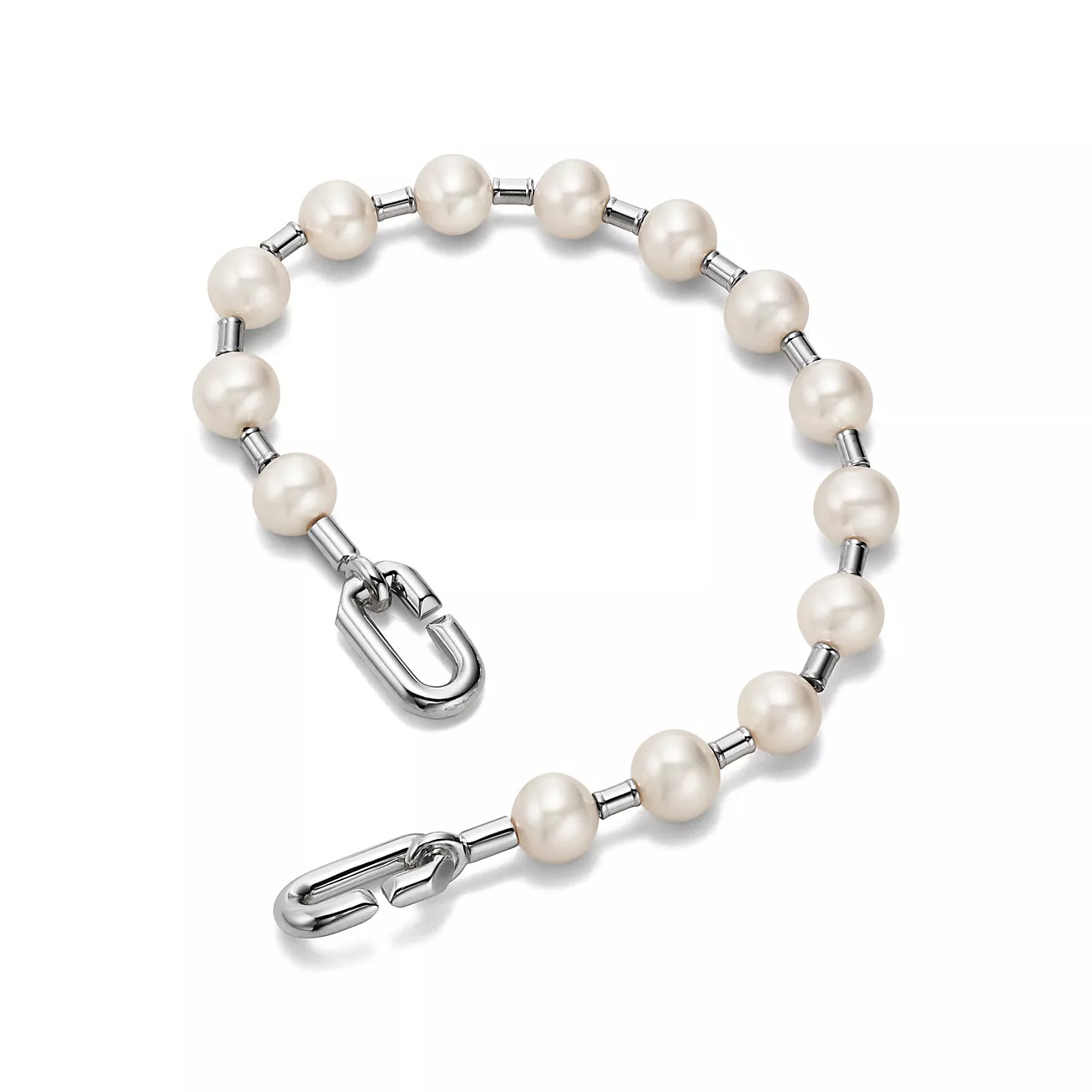 TIFFANY PEARL 7-8MM SILVER BRACELET