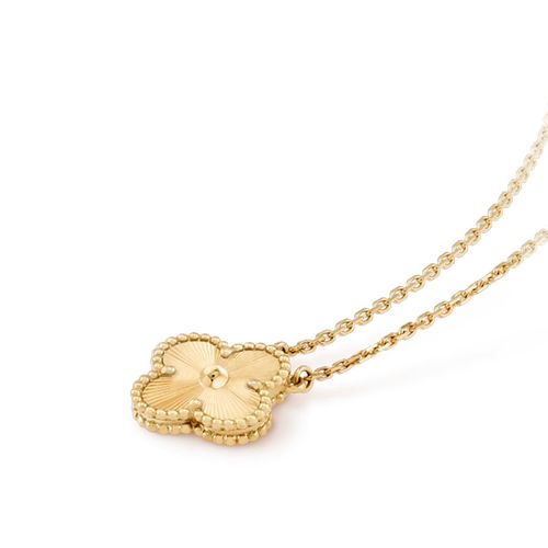 Van Cleef & Arpels CLOVER MEDIUM GOLD NECKLACE