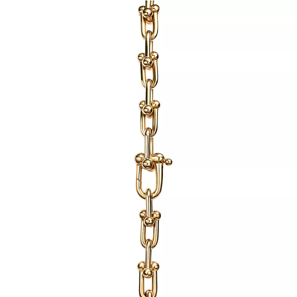 TIFFANY HARDWEAR SMALL LINK 26 MOTIF GOLD BRACELET